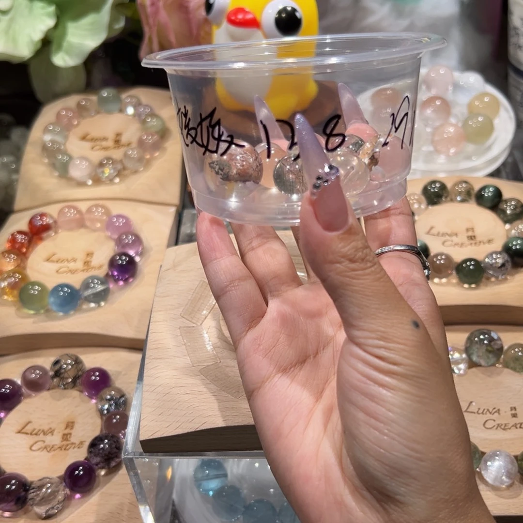 媛***哒烟晶手链银S925镶嵌