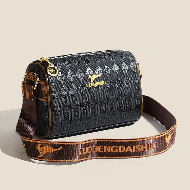 【WW】长22宽11高15新款轻奢时尚潮流洋气单肩包斜挎包725黑色