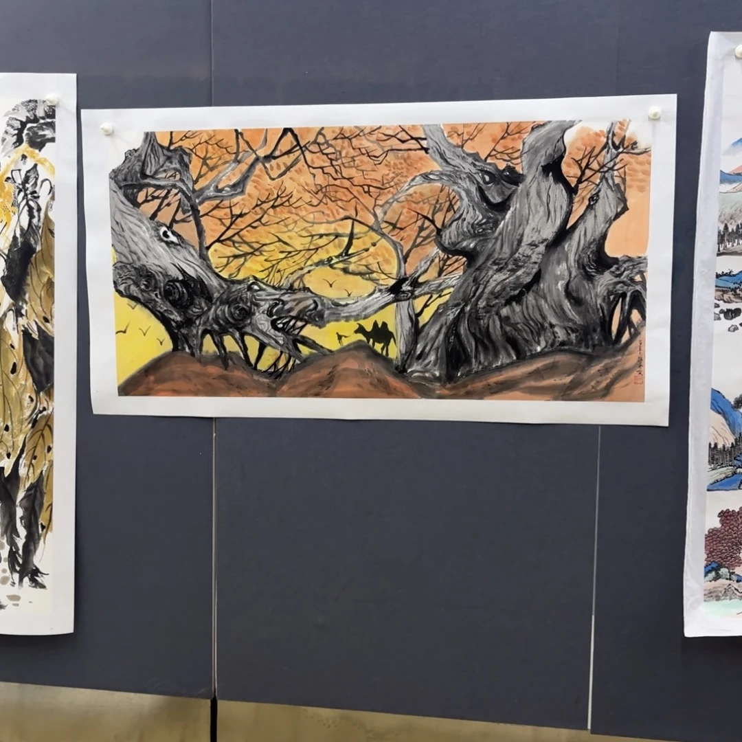 国画赵家爱四尺花鸟艺