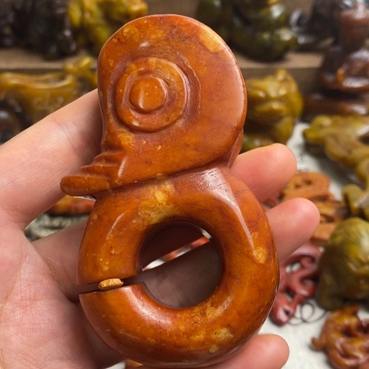蛇纹石玉未镶嵌颈饰36