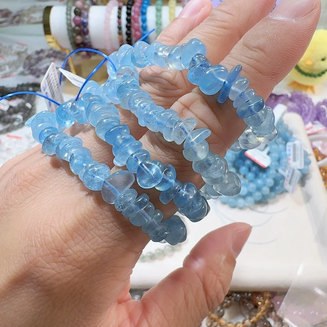 水晶手链未镶嵌海蓝宝