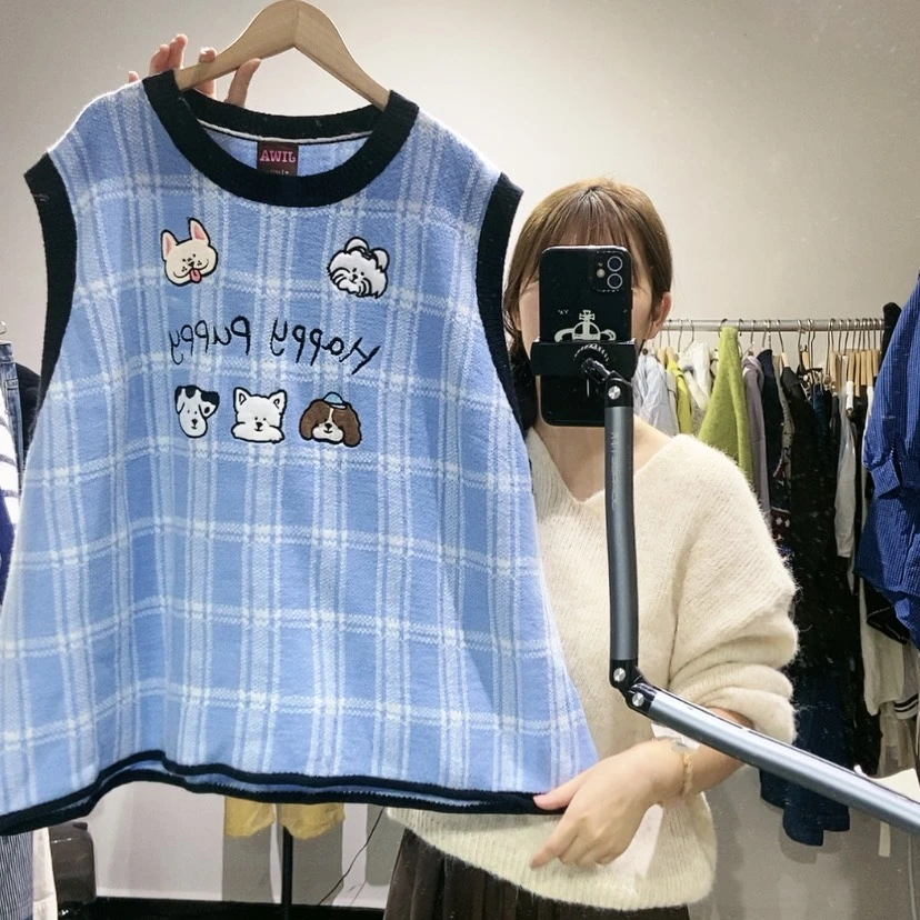 【闪购商品】格子马甲