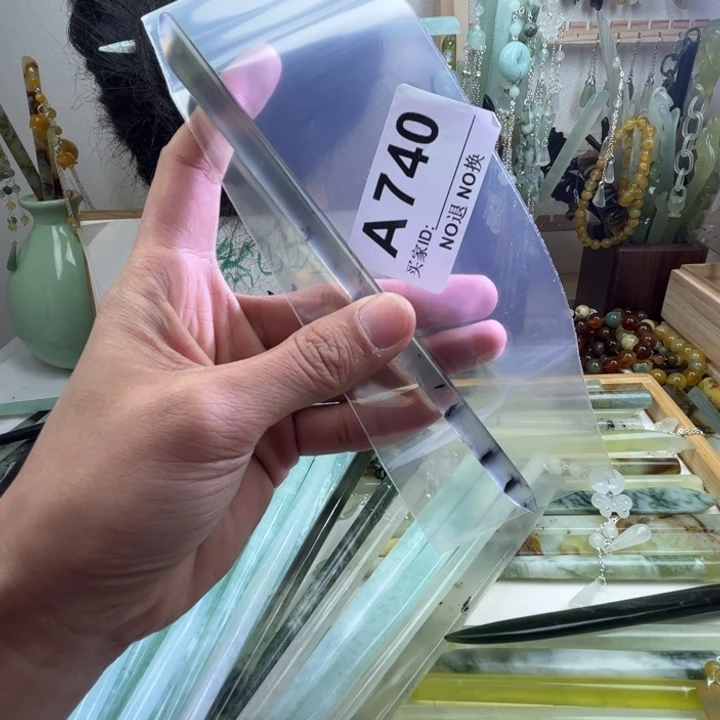 蛇纹石玉发饰未镶嵌i*7