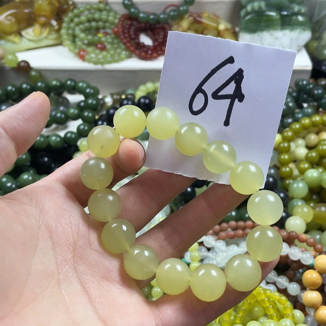 未镶嵌蛇纹石玉手链