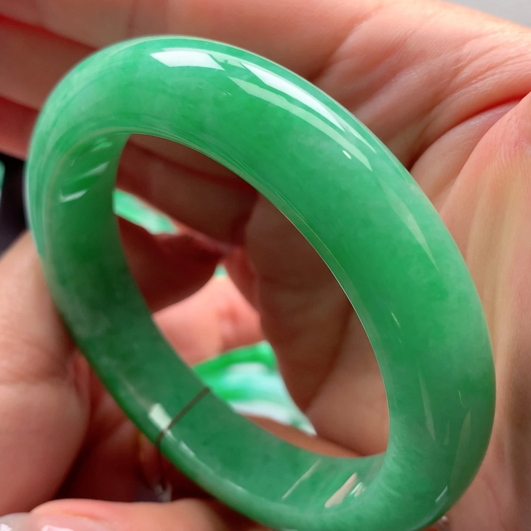 未镶嵌手镯翡翠缅甸55圈口