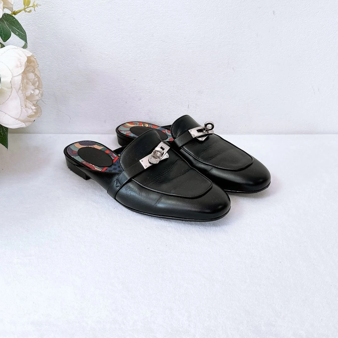 95新/Hermes/爱马仕/穆勒鞋/36.5码/Xspk1303