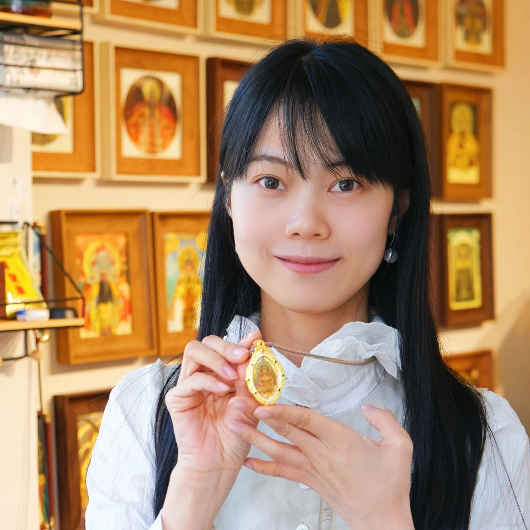 林燕丽绘画普陀山毗卢观音 限量版唐卡/福卡 收藏级艺术微喷