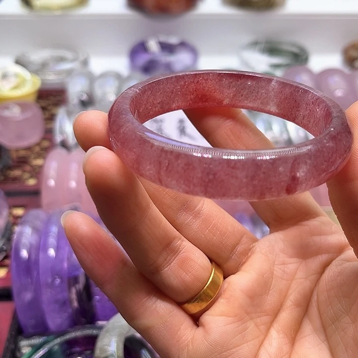 水晶手镯未镶嵌56.6口