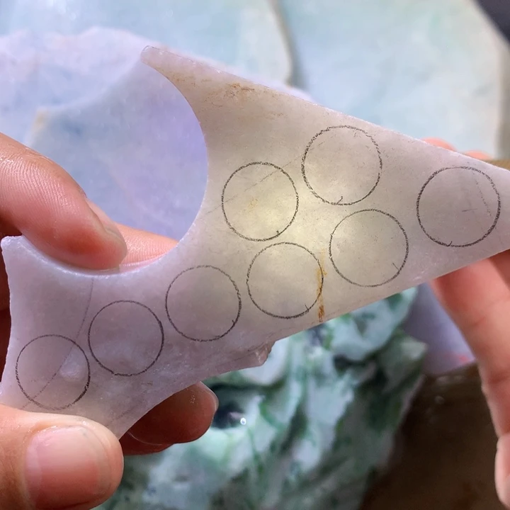 翡翠未镶嵌颈饰缅甸天然翡翠吊坠挂件牌子片料