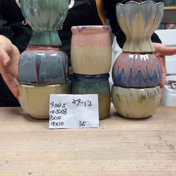 紫砂花盆多肉花盆微瑕12