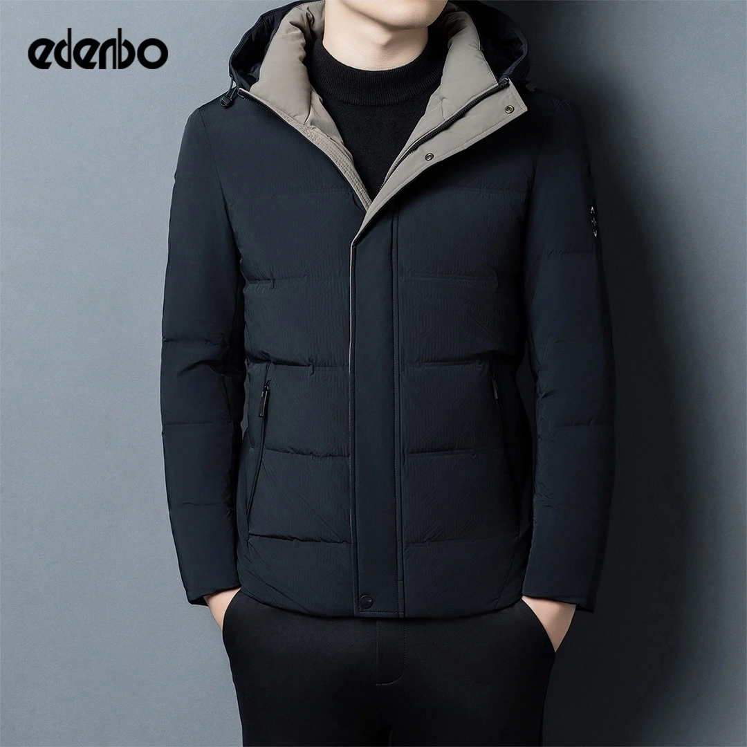 【商场同款】爱登堡男士高端羽绒服25新款冬季连帽商务保暖冬装外套