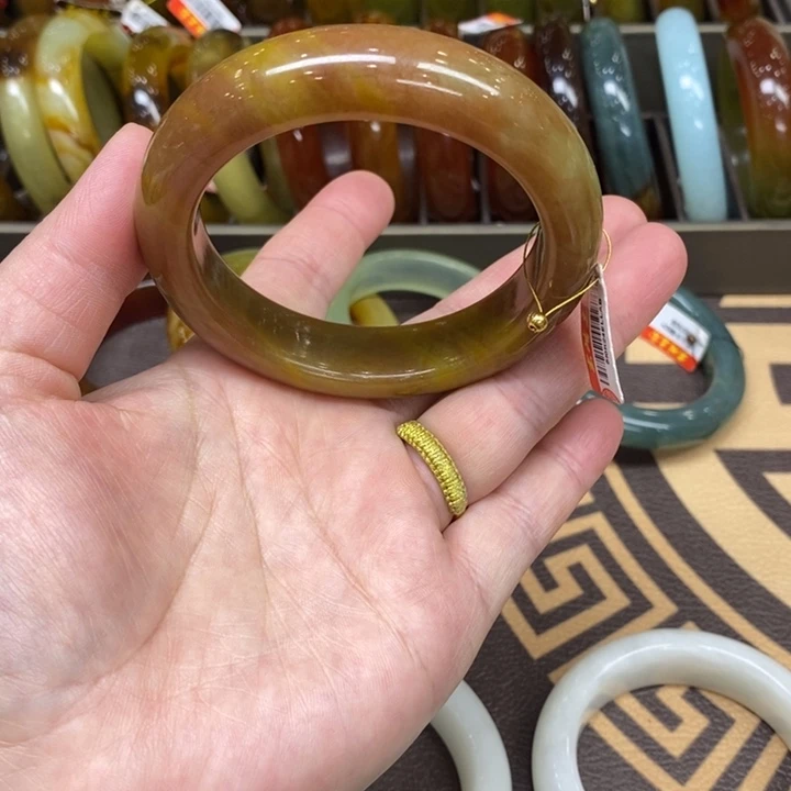 未镶嵌蛇纹石玉手镯