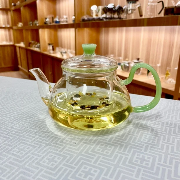 耐热泡茶壶小号功夫茶具带过滤花茶家用玻璃小茶壶红茶泡茶器单壶