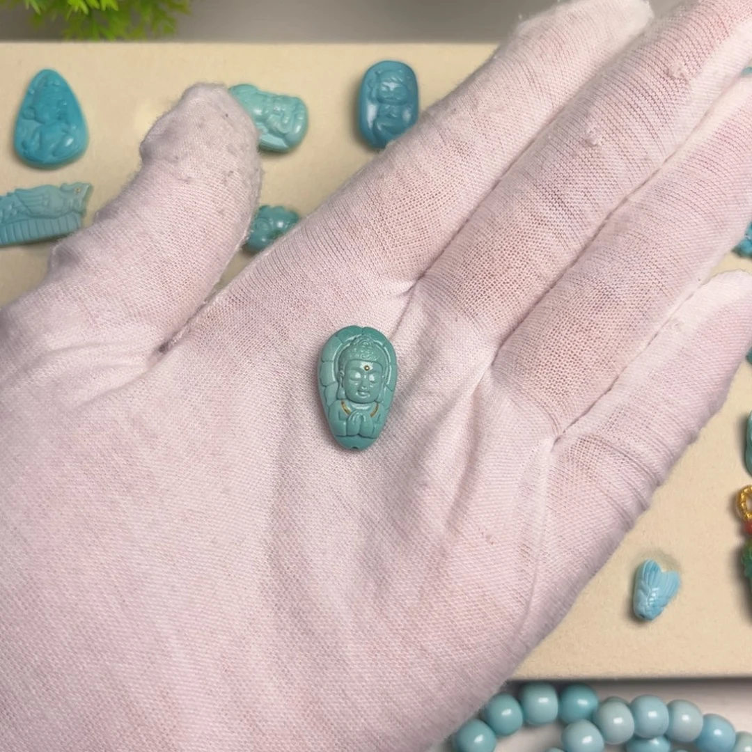 绿松石合金吊坠(不含链)