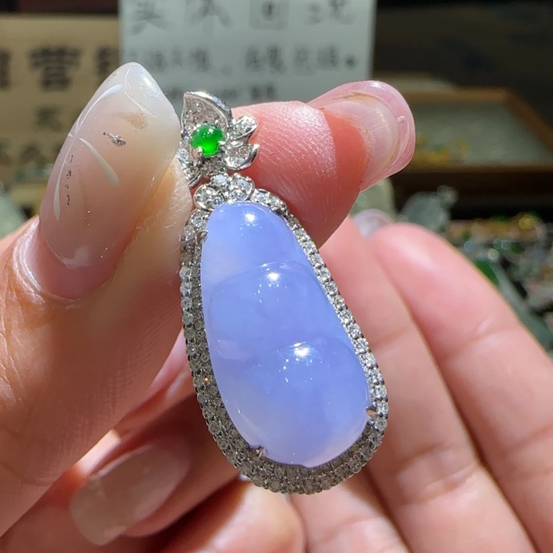 【闪购商品】翡翠颈饰18K金镶嵌缅甸