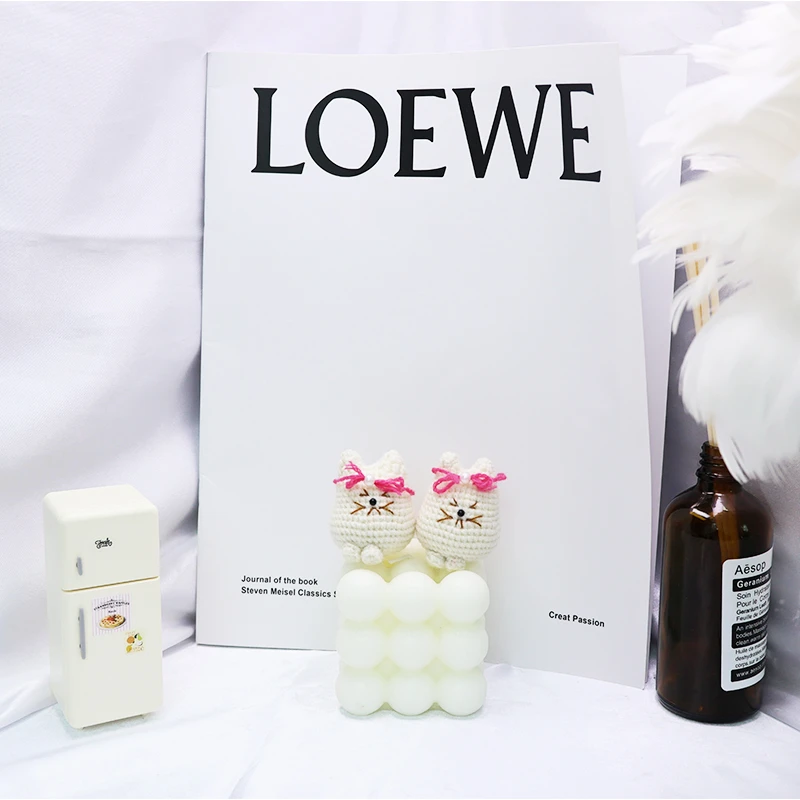 小白猫 手工钩织手工DIY百搭时尚创意玩偶钩织