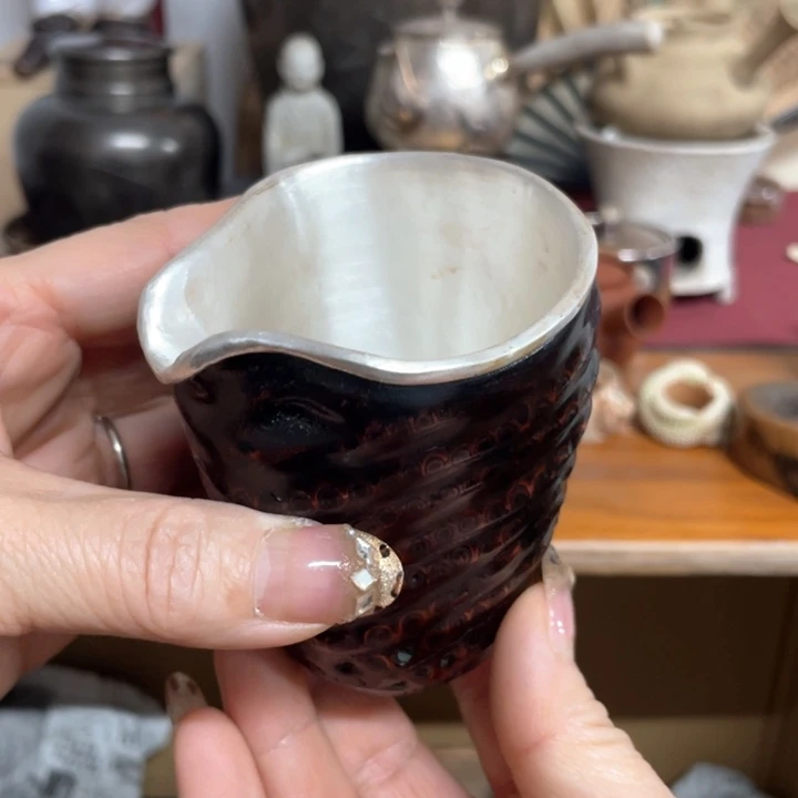 紫砂茶杯笃行不怠行稳致远