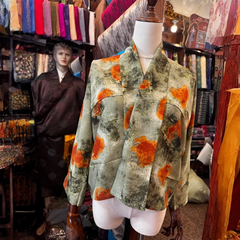 冰丝面藏式衬衣 光滑细腻柔顺 穿着大气百搭