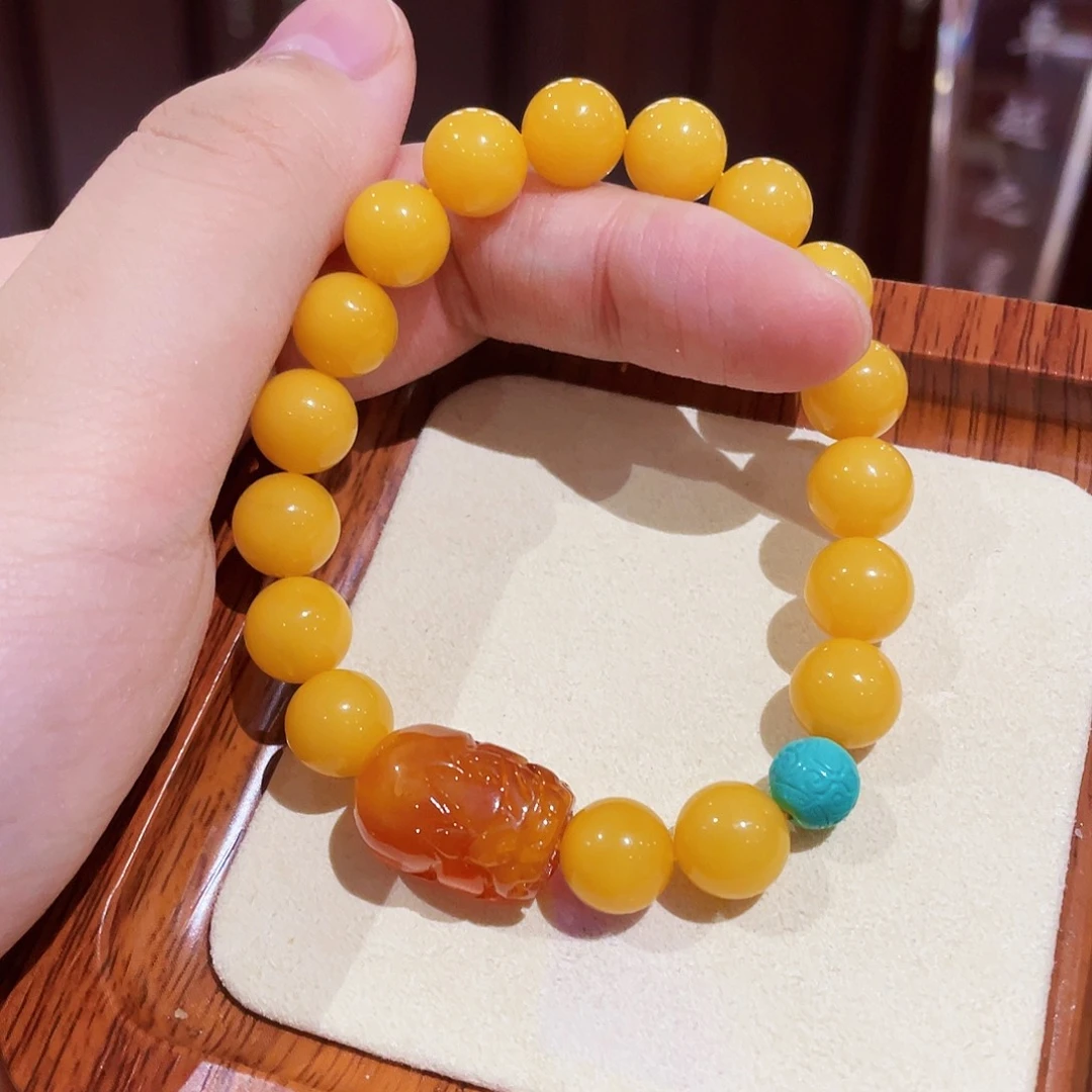 蜜蜡手链未镶嵌手串