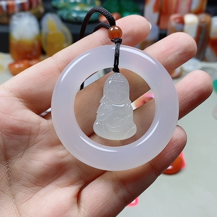 未镶嵌吊坠(不含链)玛瑙/玉髓松**风