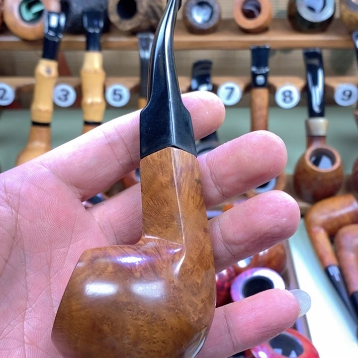 玠***打板斗牛头石楠木烟斗