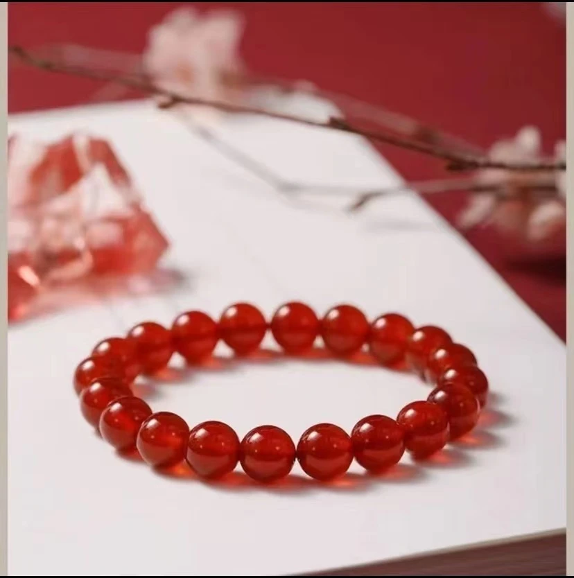 单圈手串男女情侣款玛瑙转运珠