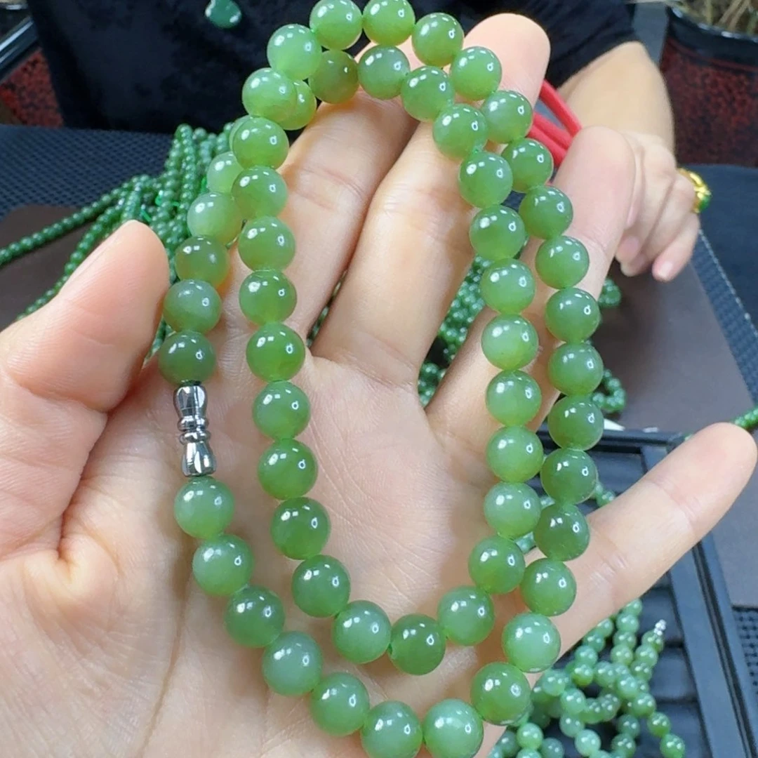 颈饰未镶嵌和田玉（碧玉）卡8