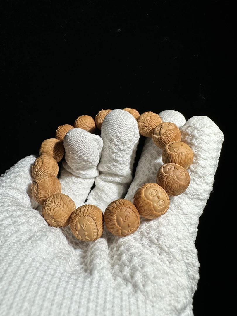 【大拉布布】全品无暇大尺寸猴头核桃雕刻河南原产地原色手串手持