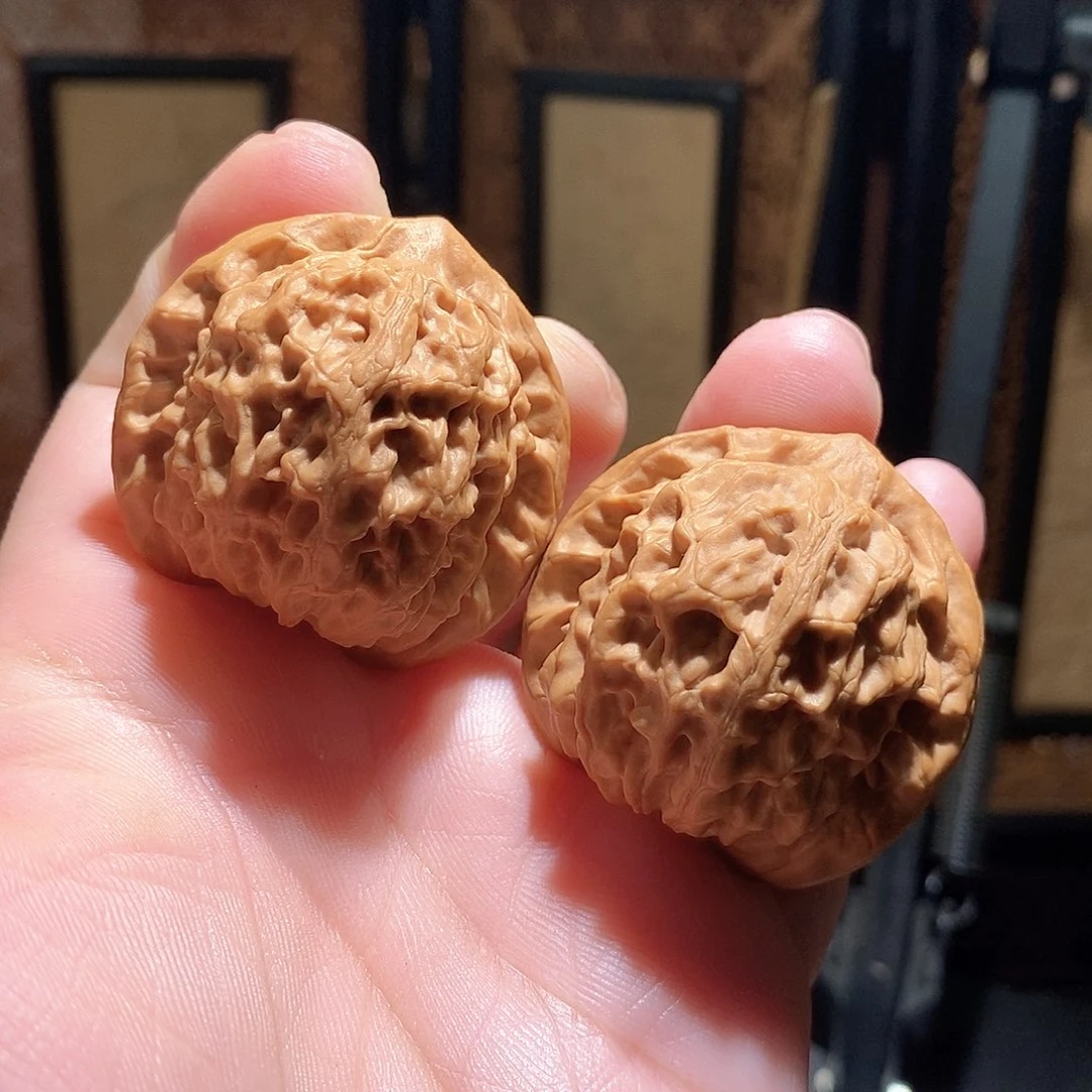 文玩核桃把件41龙脉元宝全品