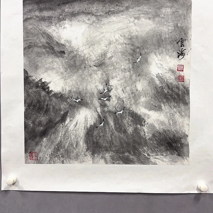 国画亲笔手绘放心去藏