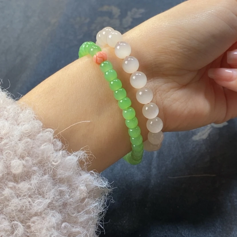 【闪购商品】和田玉（糖玉）手串未镶嵌猫*哆