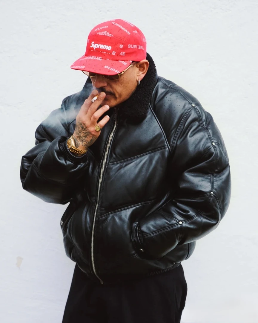 super新款【白鸭绒】加厚秋冬羽绒服真皮皮衣男女同款美式复古夹克