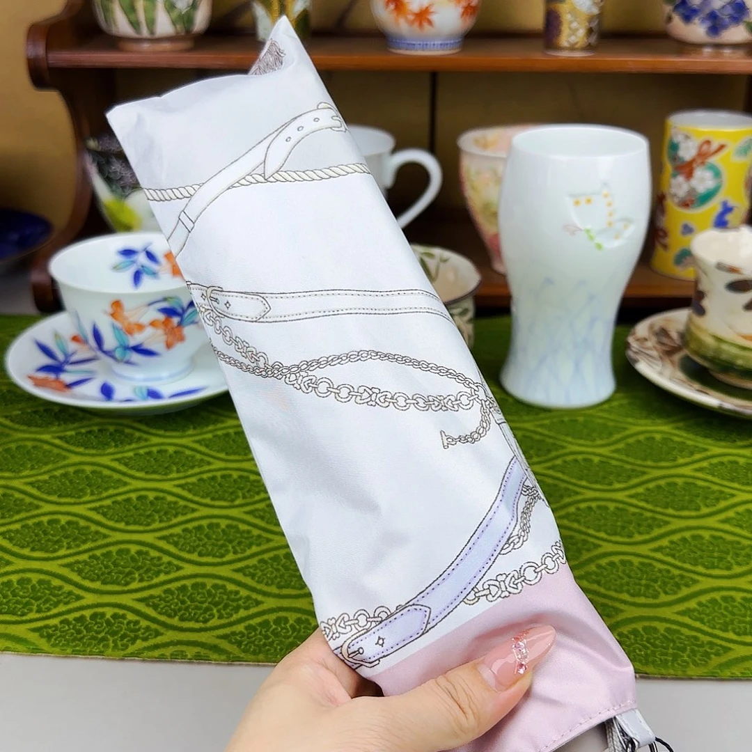 他家茶具瓷器真好看晴雨两用折叠