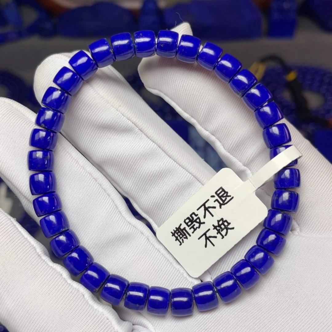 未镶嵌青金石6×4mm直切手串
