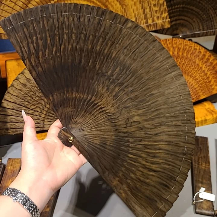 扇子24小叶桢楠金丝楠木苏扇阴沉