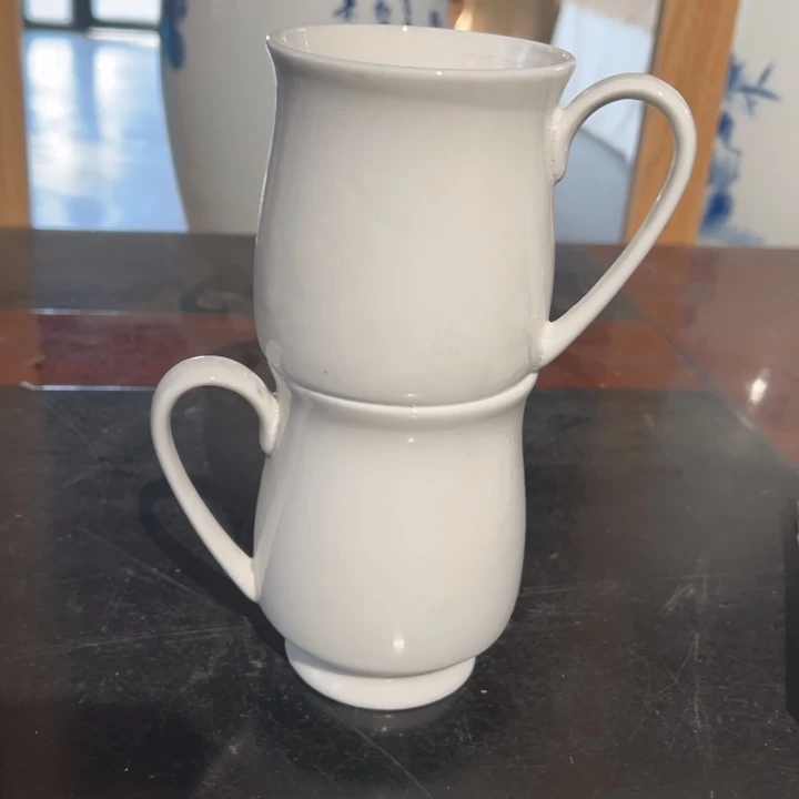 库存尾货骨瓷遐思杯一对