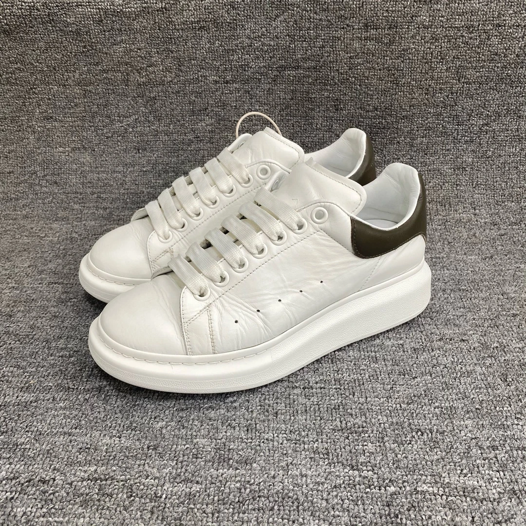 95新 Alexander McQueen/亚历山大·麦昆 40码 麦昆白绿 休闲鞋