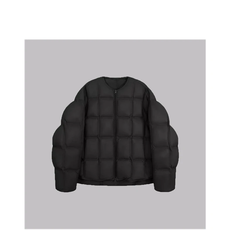 新款时尚百搭90白鸭绒泡芙羽绒服0216