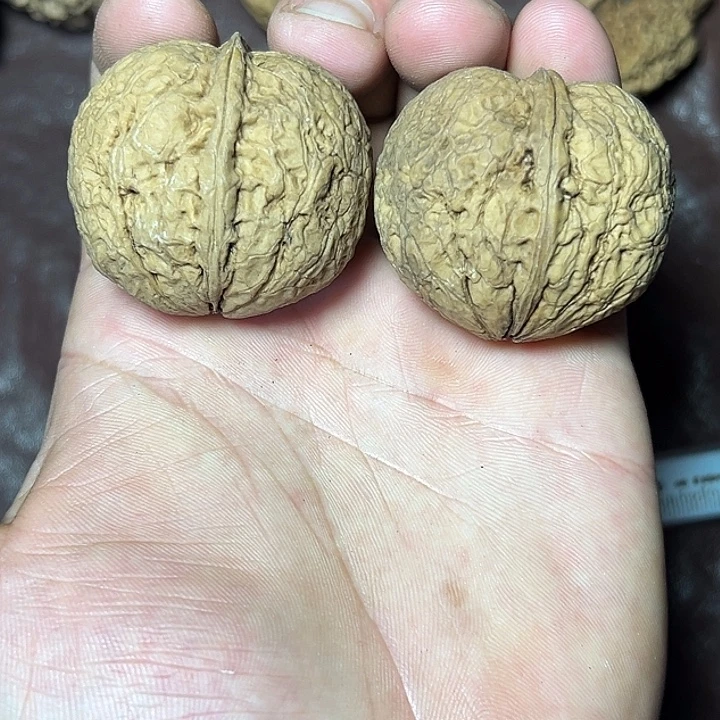 把件文玩核桃36号心型蛇纹元宝