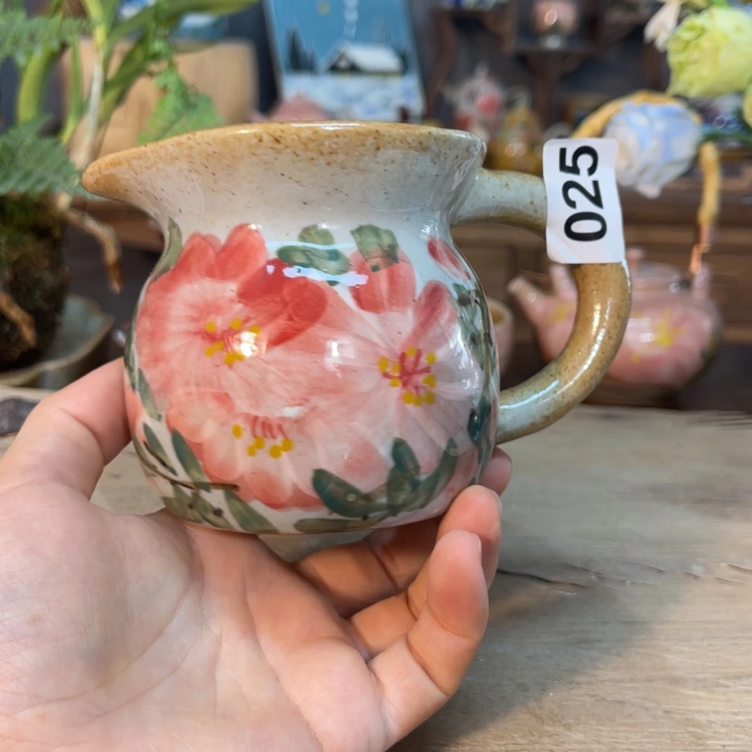 壶素浅陶瓷手工手绘