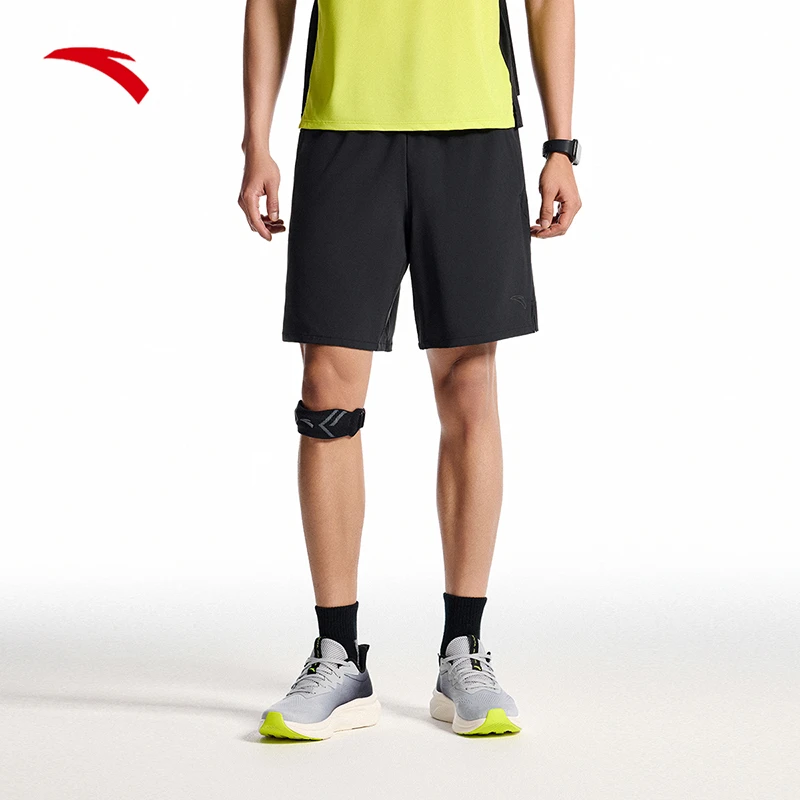 安踏进阶跑男子透气五分裤秋冬新款吸湿速干梭织短裤子152525505