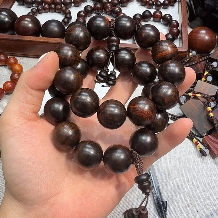 手串/手链交趾黄檀（大红酸枝）黑飘红2.0