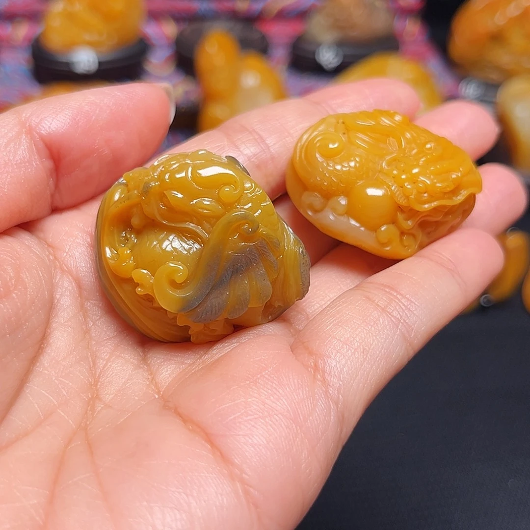 一***子田黄石石雕石雕石雕