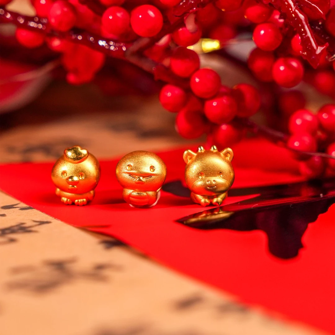 周生生Charme宝贝星运神话灵蛇三合组合（蛇牛鸡）