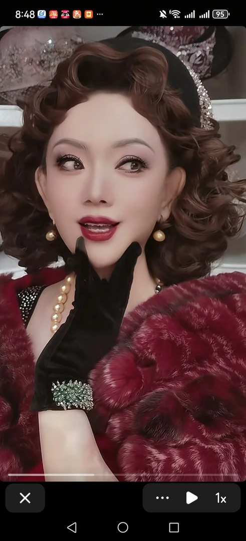 黑色新款时尚流行复古重工定制水钻花朵欧式风格小礼帽