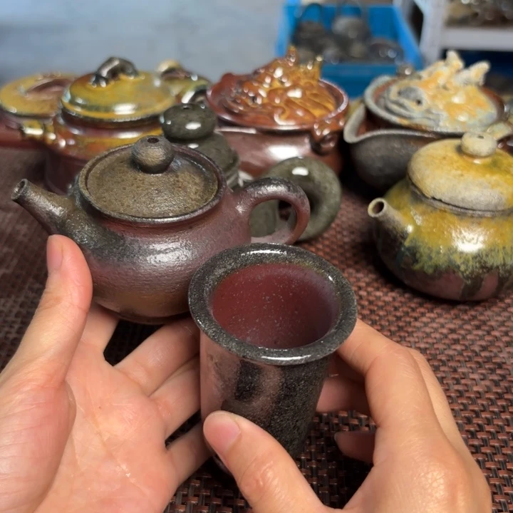 茶杯紫砂手持小杯