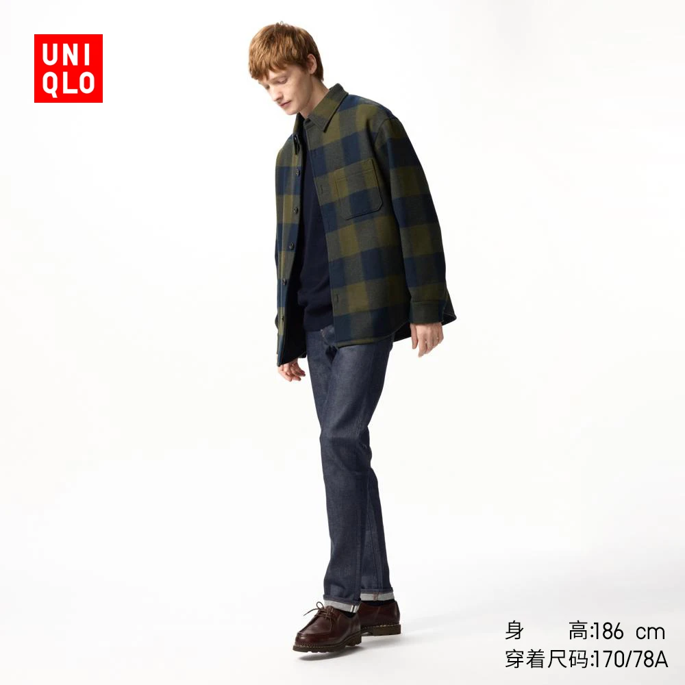 优衣库男装修身牛仔裤/水洗产品休闲长裤裤子25春夏新款475548