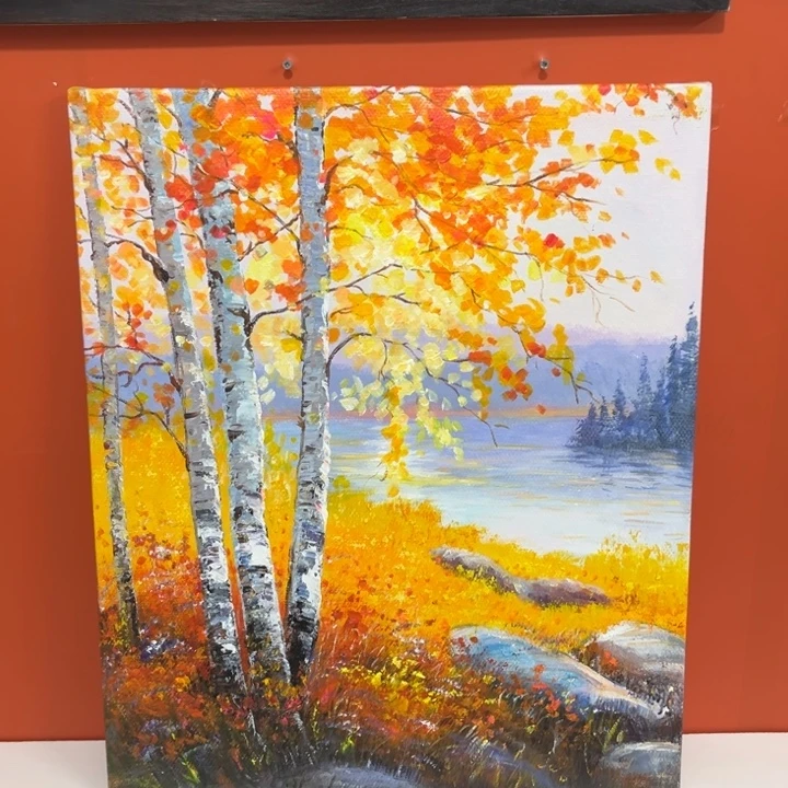 手工手绘精品油画内框50+60
