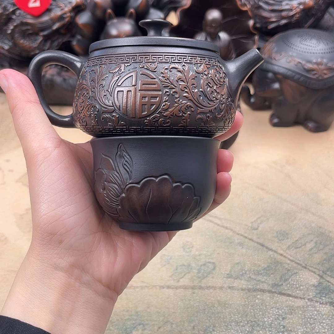 壶N***?云南紫陶茶壶茶壶