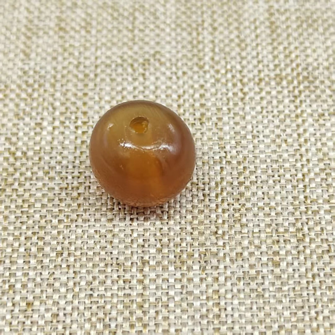 【文玩旧藏】YL0186    半壁江山冒冒藏式苹果单珠约10mm